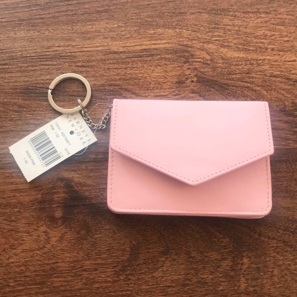 Barney’s light pink wallet